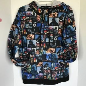 Star Wars Zip Up hoodie Unisex Sz M (M-56)